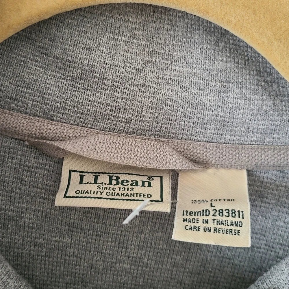 LL Bean Cotton Quarter Zip Pullover
